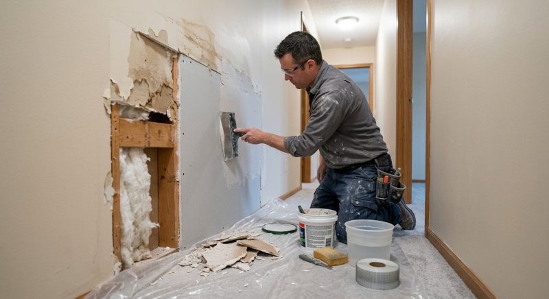 Basement Drywall Repair in Alpharetta, GA